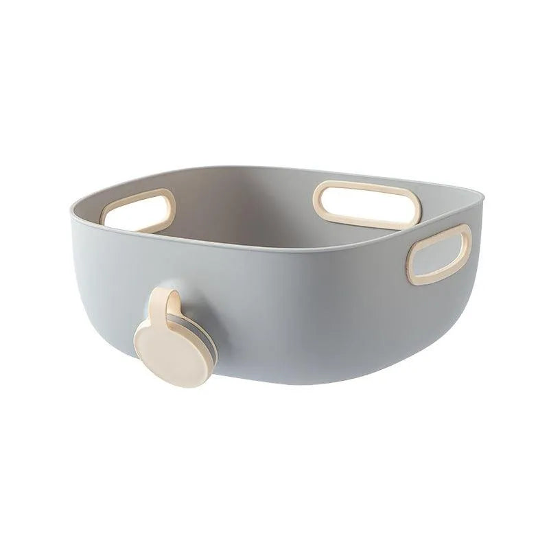 Creative Draining Basket Side Draining Rice Washing Filter Rice Rinsing Basin Kitchen Household Plastic Fruit And Vegetable Washing Basin Large - Bellarte Enchanté Creative Draining Basket Side Draining Rice Washing Filter Rice Rinsing Basin Kitchen Household Plastic Fruit And Vegetable Washing Basin Large